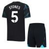 Conjunto (Camiseta+Pantalón Corto) Manchester City Stones 5 Tercera Equipación 23-24 - Niño